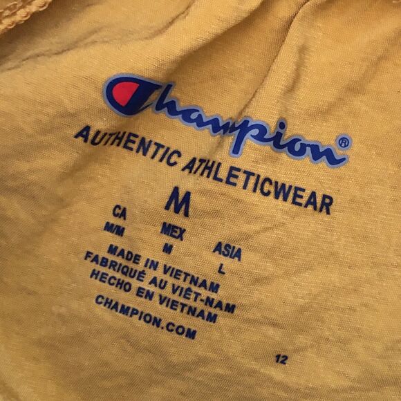 Champion Womens M Mustard Smocked High Waist Running Yoga Athletic Shorts - Picture 9 of 9